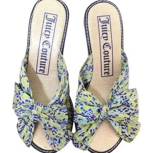 Poplin Wedge Sandals